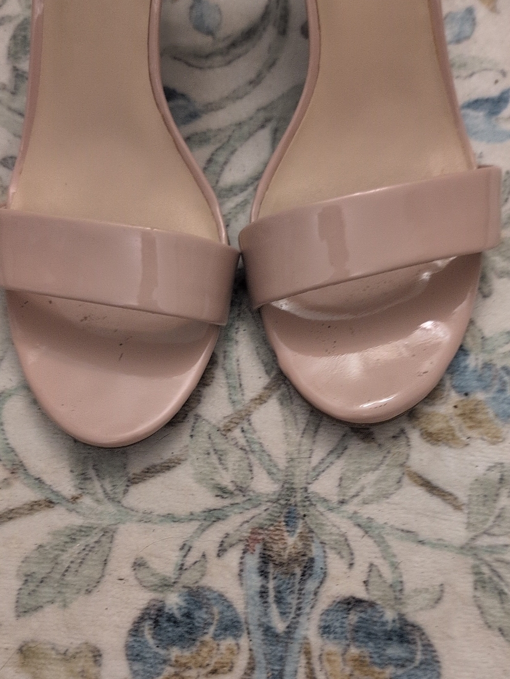 Women's Nordstrom bp Nude Blush Patent Ankle-Strap Heels. 🌷 - Picture 4 of 7